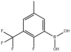 2-fluoro-5-methyl-3-(trifluoromethyl)phenylboronic acid Struktur