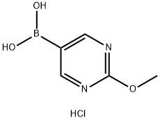 2-Methoxypyrimidine-5-boronic acid HCl Struktur
