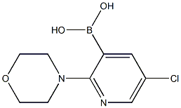 5-Chloro-2-(morpholino)pyridine-3-boronic acid Struktur