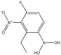 4-fluoro-3-nitro-N,N-dihydroxyethyl aniline Structure