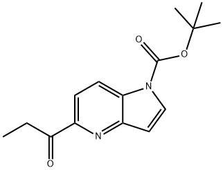 tert-butyl 5-propionyl-1H-pyrrolo[3,2-b]pyridine-1-carboxylate Structure