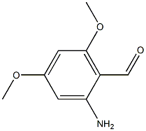 2-aMino-4,6-diMethoxybenzaldehyde,,结构式
