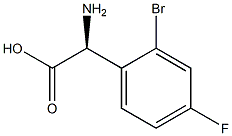 D-2-(o-BroMo-p-fluorophenyl)glycine Struktur