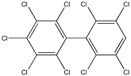 2.2'.3.3'.4.5.5'.6.6'-Nonachlorobiphenyl Solution 化学構造式