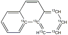 Phenanthrene  (13C6) Solution 化学構造式