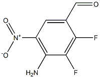 4-aMino-2,3-difluoro-5-nitrobenzaldehyde Struktur