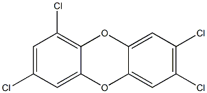 1,3,7,8-Tetrachlorodibenzo-p-dioxin 50 μg/mL in Toluene 化学構造式