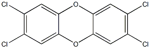 2,3,7,8-Tetrachlorodibenzo-p-dioxin 10 μg/mL in Toluene 结构式