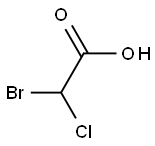 Bromochloroacetic acid 1000 μg/mL in Methyl tert-butyl ether Structure