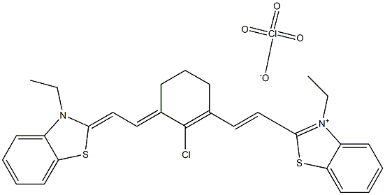 2-[2-[2-Chloro-3-[2-(3-ethyl-3H-benzthiazol-2-ylidene)-ethylidene]-1-cyclohexen-1-yl]ethenyl]-3-ethyl-benzthiazolium perchlorate