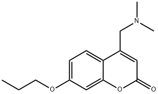 4-(N,N-Dimethylaminomethyl)-7-propoxycoumarin Structure