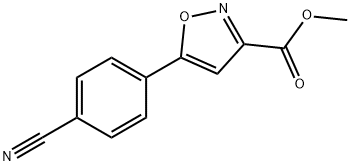 Methyl 5-(4-Cyanophenyl)isoxazole-3-carboxylate Structure