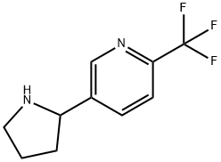 5-(吡咯烷-2-基)-2-(三氟甲基)吡啶,1245916-00-0,结构式
