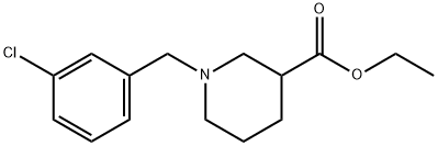 ETHYL 1-(3-CHLOROBENZYL)PIPERIDINE-3-CARBOXYLATE Struktur