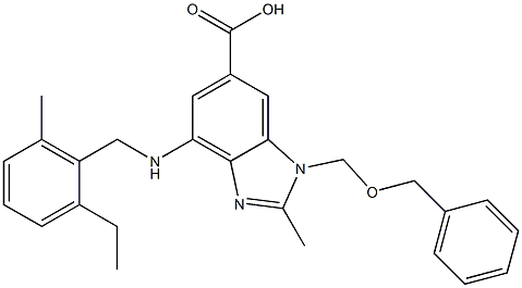  1-((benzyloxy)Methyl)-4-((2-ethyl-6-Methylbenzyl)aMino)-2-Methyl-1H-benzo[d]iMidazole-6-carboxylic acid