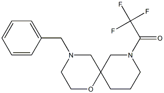 1-(4-benzyl-1-oxa-4,8-diazaspiro[5.5]undecan-8-yl)-2,2,2-trifluoroethanone 结构式