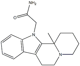 2-(12b-Methyl-1,3,4,6,7,12b-hexahydroindolo[2,3-a]quinolizin-12(2H)-yl)acetaMide,,结构式