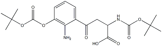 4-(2-aMino-3-((tert-butoxycarbonyl)oxy)phenyl)-2-((tert-butoxycarbonyl)aMino)-4-oxobutanoic acid|