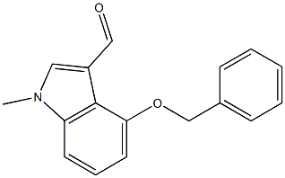 4-(benzyloxy)-1-Methyl-1H-indole-3-carbaldehyde Structure