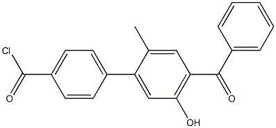 4'-benzoyl-5'-hydroxy-2'-Methyl-[1,1'-biphenyl]-4-carbonyl chloride