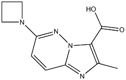 6-(azetidin-1-yl)-2-MethyliMidazo[1,2-b]pyridazine-3-carboxylic acid,,结构式