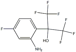 2-(2-AMino-4-fluoro-phenyl)-1,1,1,3,3,3-hexafluoro-propan-2-ol 结构式