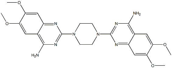 2,2'-(Piperazine-1,4-diyl)bis(6,7-diMethoxyquinazolin-4-aMine) Structure