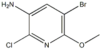 5-broMo-2-chloro-6-Methoxypyridin-3-aMine 结构式