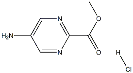 5-氨基嘧啶-2-羧酸甲酯盐酸盐,1408076-25-4,结构式