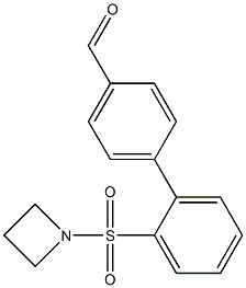 2'-(azetidin-1-ylsulfonyl)-[1,1'-biphenyl]-4-carbaldehyde 结构式