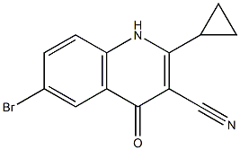 6-broMo-2-cyclopropyl-4-oxo-1,4-dihydroquinoline-3-carbonitrile|