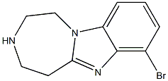 7-broMo-2,3,4,5-tetrahydro-1H-benzo[4,5]iMidazo[1,2-d][1,4]diazepine 结构式