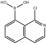 1-chloroisoquinolin-8-yl-8-boronic acid 化学構造式