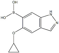 5-cyclopropoxy-1H-indazol-6-yl-6-boronic acid 结构式