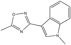 1-Methyl-3-(5-Methyl-[1,2,4]oxadiazol-3-yl)-1H-indole Structure
