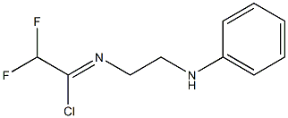 2,2-Difluoro-N-(2-(phenylaMino)ethyl)acetiMidoyl chloride,,结构式