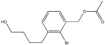 2-broMo-3-(4-hydroxybutyl)benzyl acetate