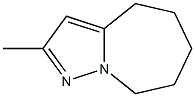 2-Methyl-5,6,7,8-tetrahydro-4H-pyrazolo[1,5-a]azepine 化学構造式