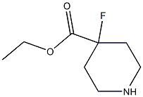 4-Fluoro-piperidine-4-carboxylic acid ethyl ester 结构式