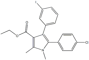 5-(4-Chloro-phenyl)-4-(3-iodo-phenyl)-1,2-diMethyl-1H-pyrrole-3-carboxylic acid ethyl ester