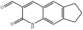 2-Oxo-2,6,7,8-tetrahydro-1H-cyclopenta[g]quinoline-3-carbaldehyde Struktur