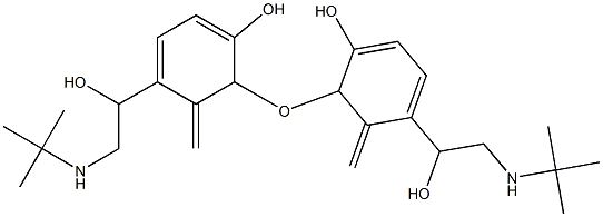 1,1'-[oxybis[Methylene(4-hydroxy-1,3-phenylene)]]bis[2-[(1,1- diMethylethyl)aMino]ethanol] 化学構造式
