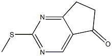 2-(Methylthio)-6,7-dihydro-5H-cyclopenta[d]pyriMidin-5-one Structure
