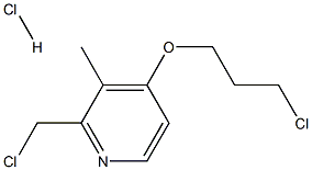 2-(氯甲基)-4-(3-氯丙氧基)-3-甲基吡啶盐酸盐, , 结构式