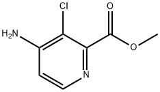 4-氨基-3-氯吡啶-2-羧酸甲酯 结构式