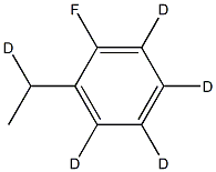 1-Ethyl-2-fluorobenzene-d5 结构式