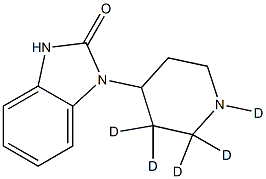 4-(2-Oxo-1-benziMidazolyl)piperidine-d5,,结构式