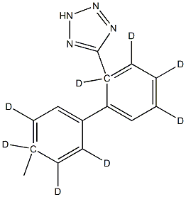 2-(Tetrazol-5-yl)-4'-Methyl-1,1'-biphenyl-d4 Structure