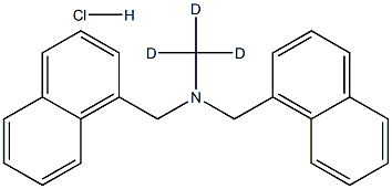 N-Methyl-d3-N-(1-naphthalenylMethyl)-1-naphthaleneMethanaMine Hydrochloride,,结构式