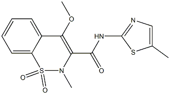 4-Methoxy-2-Methyl-N-(5-Methyl-2-thiazolyl)-2H-1,2-benzothiazine-3-carboxaMide 1,1-Dioxide|4-Methoxy-2-Methyl-N-(5-Methyl-2-thiazolyl)-2H-1,2-benzothiazine-3-carboxaMide 1,1-Dioxide